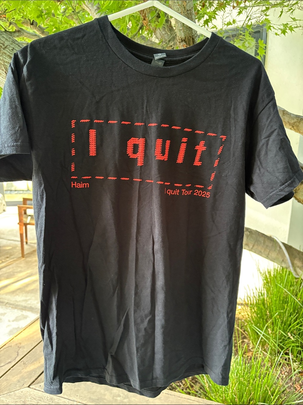 HAIM I quit tour 2025 concert tee